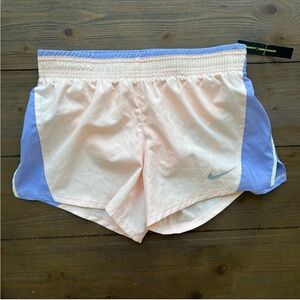 Womens Nike Dri fit athletic running shorts, pink and purple NWT